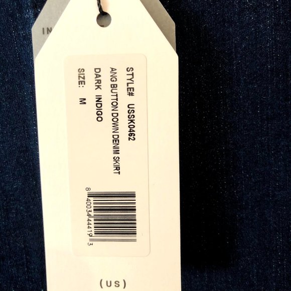 Universal Standard NWT Denim Mini Skirt Size M/18 - Picture 3 of 5